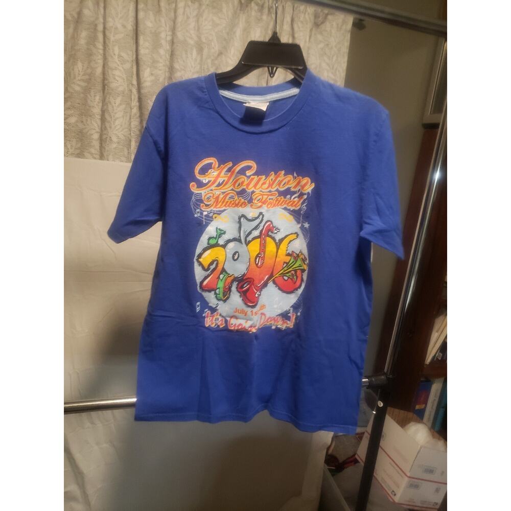 2006 Houston Musicfest Nike Tshirt Medium Music Concert Y2K LL Cool J Mary Blige